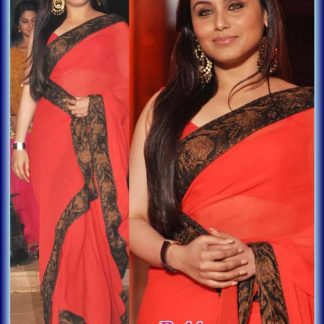 Bollywood Actress Rani Mukherjee in Beautiful Chiffon Saree-0