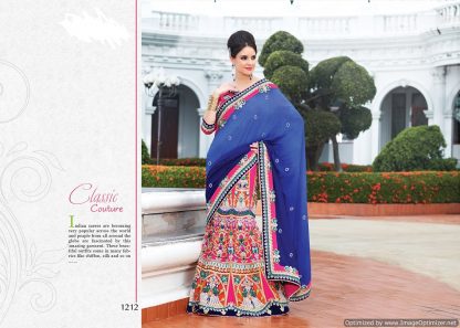 Designer Multi Colour Dupian Silk Saree-0