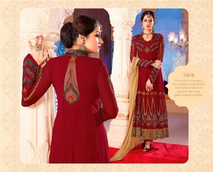 Maroon Georgette Dress Material with Beautiful Prints-0