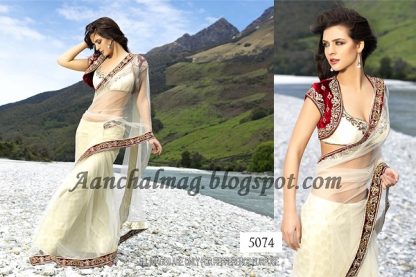 Designer Bridal Wears Saree with Shrug Style Blouse-0