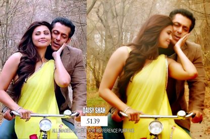 Jai ho Actress Daisy Shah in Designer Yellow Sarees-0