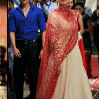 Bollywood Replica Kareena Kapoor in Off Georgette White Dress-0
