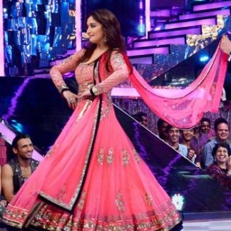 Stunning Actress Madhuri Dixit Wearing a Light Pink Dress-0